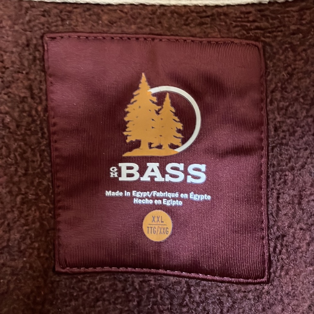 GH Bass Pullover 3/4 Zip Jacket Men’s Sz XXL - Picture 5 of 7